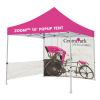 Custom Printed Zoom 10 Popup Tent - Full Wall Only