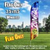 ZUMBA FITNESS Feather Banner Flag Party Colors