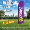 ZUMBA FITNESS  Feather Banner Flag Only