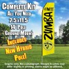 ZUMBA FITNESS Yellow and Black Feather Flutter Flag Kit 
