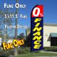 0% FINANCE (Red/Blue) Flutter Feather Banner Flag (11.5 x 3 Feet)