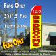1 & 2 BEDROOMS (Red/Yellow) Flutter Feather Banner Flag (11.5 x 2.5 Feet)