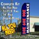 30K 60K 90K MAINTENANCE (Blue) Flutter Feather Banner Flag Kit (Flag, Pole, & Ground Mt)