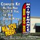 30K 60K 90K MAINTENANCE SERVICE Flutter Feather Banner Flag Kit (Flag, Pole, & Ground Mt)