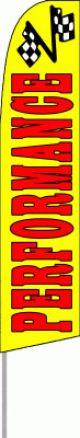 Performance (Yellow)  Feather Banner Flag 