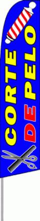Corte de Pelo  (11.5 Feather Banner Flag 