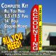 ACCOUNTING Tax Prep Bookkeeping (Red/Yellow) Flutter Feather Banner Flag Kit (Flag, Pole, & Ground Mt)