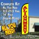 ALIGNMENT (Yellow) Windless Feather Banner Flag Kit (Flag, Pole, & Ground Mt)