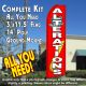 ALTERATIONS (Red) Flutter Feather Banner Flag Kit (Flag, Pole, & Ground Mt)