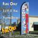 ANIMAL HOSPITAL (Blue) Flutter Feather Banner Flag (11.5 x 3 Feet)