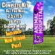 ANIMAL HOSPITAL purple feather flags econo banner swooper kit
