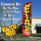 Appliance Sale (Red/Yellow) Windless Feather Banner Flag Kit (Flag, Pole, & Ground Mt)