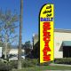 ASK ABOUT OUR DAILY SPECIALS (Yellow) Flutter Feather Banner Flag (11.5 x 3 Feet)