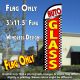 Auto Glass (Checkered) Windless Polyknit Feather Flag (3 x 11.5 feet)