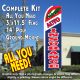 AUTO INSURANCE (Red/White/Blue) Flutter Feather Banner Flag Kit 