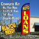 Auto Loans Windless Feather Banner Flag Kit (Flag, Pole, & Ground Mt)