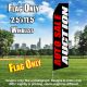 AUTO SALE AUCTION red black white flutter flag