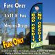 Bad Credit No Credit OK Windless Polyknit Feather Flag (3 x 11.5 feet)