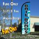 Bail Bonds Windless Polyknit Feather Flag (3 x 11.5 feet)