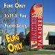 Bakery/Panaderia (R/B/W) Windless Advertising Feather Banner – Flag Only