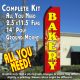 Bakery (Red/Yellow) Windless Advertising Feather Banner – Complete Flag Kit