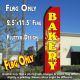 Bakery (Red/Yellow) Windless Advertising Feather Banner – Flag Only