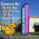 BARBER SHOP/BEAUTY SALON (Blue/Pink) Windless Feather Banner Flag Kit 
