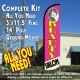 BEAUTY SALON (Pink) Windless Feather Banner Flag Kit (Flag, Pole, & Ground Mt)