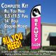BEAUTY SALON (White/Pink) Windless Feather Banner Flag Kit (Flag, Pole, & Ground Mt)