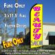 BEAUTY SALON (Yellow) Flutter Feather Banner Flag (11.5 x 3 Feet)