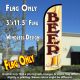 Beer (Mug) Windless Polyknit Feather Flag (3 x 11.5 feet)