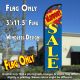 Blow Out Sale Windless Polyknit Feather Flag (3 x 11.5 feet)