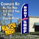 BODY SHOP (Blue) Flutter Feather Banner Flag Kit (Flag, Pole, & Ground Mt)