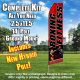 BOXING FITNESS red black flutter flag