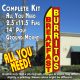 BREAKFAST BURRITOS (Yellow/Red) Flutter Feather Banner Flag Kit (Flag, Pole, & Ground Mt)