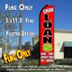 Ca$H Loan$ (Red) Windless Advertising Feather Banner – Flag Only