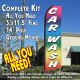 CAR WASH (Multi-colored) Flutter Feather Banner Flag Kit (Flag, Pole, & Ground Mt)