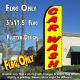 Car Wash (Yellow) Windless Advertising Feather Banner – Flag Only