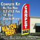 CARPET SALE (Red/Yellow) Flutter Feather Banner Flag Kit (Flag, Pole, & Ground Mt)