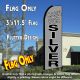 CASH FOR SILVER (Gray) Flutter Feather Banner Flag (11.5 x 3 Feet)