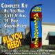 Cell Phone Accessories Windless Feather Banner Flag Kit (Flag, Pole, & Ground Mt)