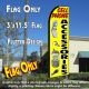 CELL PHONE ACCESSORIES (Yellow) Flutter Feather Banner Flag (11.5 x 3 Feet)
