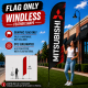 Mitsubishi  (11.5 x 3) Feather Banner Flag 