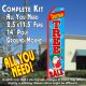 CHRISTMAS TREE SALE (Blue/Red) Flutter Feather Banner Flag Kit (Flag, Pole, & Ground Mt)