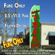 CHRISTMAS TREE SALE Flutter Feather Banner Flag (11.5 x 2.5 Feet)