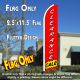 Clearance Sale Windless Advertising Feather Banner – Flag Only