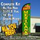 Comida Mexicana Windless Feather Banner Flag Kit (Flag, Pole, & Ground Mt)
