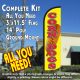 Corn Dogs Windless Feather Banner Flag Kit (Flag, Pole, & Ground Mt)