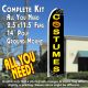 COSTUMES (Halloween) Flutter Feather Banner Flag Kit (Flag, Pole, & Ground Mt)