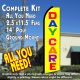 Daycare (Yellow/Multi) Windless Advertising Feather Banner – Complete Flag Kit